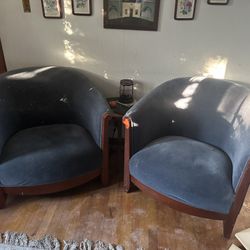 Matching Blue Office/Lounge Chairs