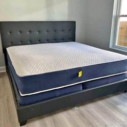 BRAND NEW BLACK KING SIZE BED WITH MATTRESS & BOX – $550!!
QUEEN SIZE – ONLY $499!!