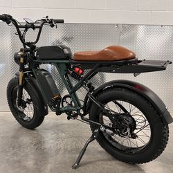 750 Watt Dual Battery Electric Ebike, 26ah Total Amp Batteries (Removable), 33mph, 80 Mile Distance(short Seat)