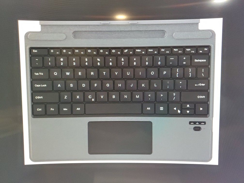 Surface Pro 8/9/X Bluetooth Wireless Keyboard, Black Detachable Rechargeable