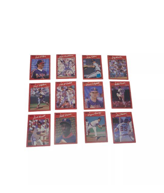 Donruss 90 Baseball Cards Angels Set  Of 12 Cards- Some with Errors- Collection 