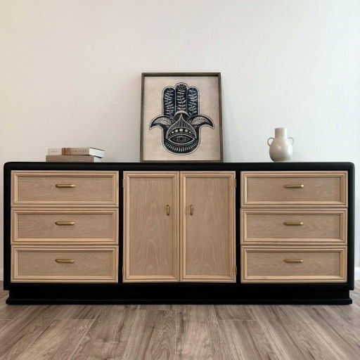 Gorgeous Restored Dresser / Credenza By Thomasville
74”L x 18”W x 30.5”H
