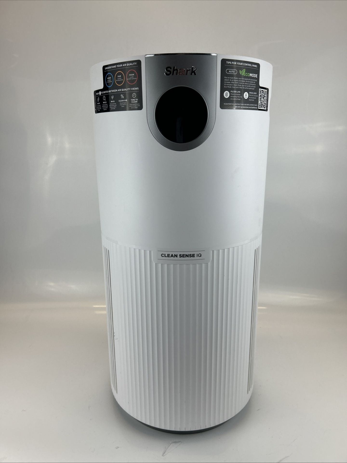 Shark HP201 Air Purifier Max True HEPA – White – Tested Working – Filter Needed 