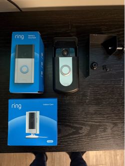 Ring doorbell 1st generation and Indoor camera