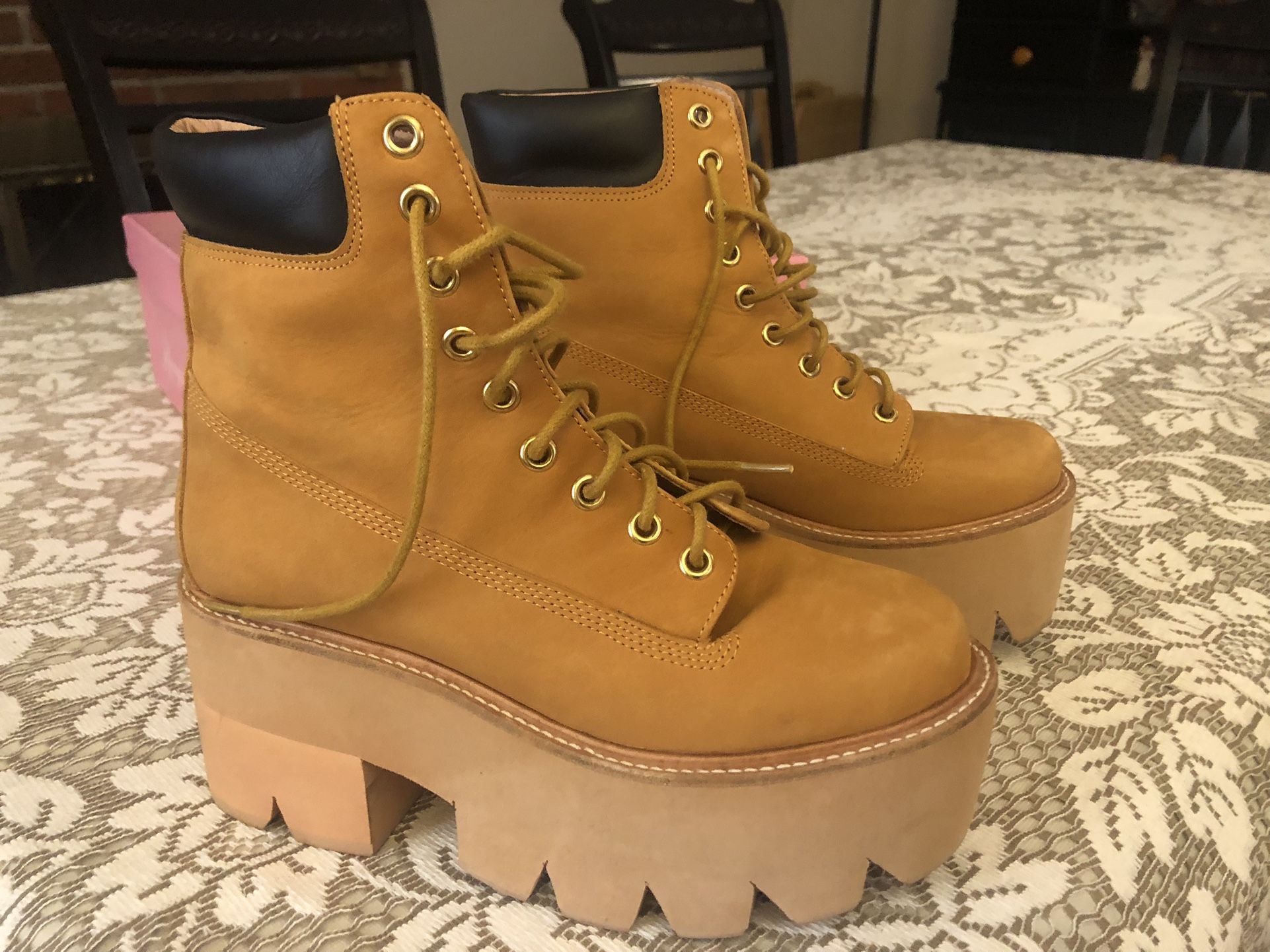 Jeffrey Campbell Nirvana Chunky Platform Boots Size 6