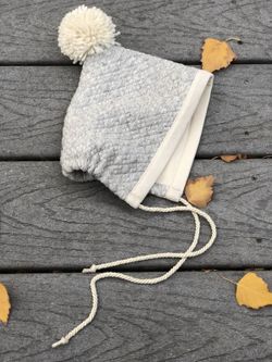 Handmade winter baby bonnets!