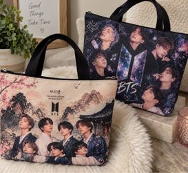 BTS  &  STRAY KIDS K-POP TOTE BAGS $25