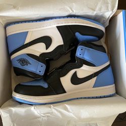 UNC TOE AIR JORDAN 1 RETRO HIGH 10.5