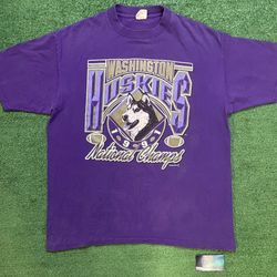 Vintage 1991 UW Washington Huskies university of Washington huskies tee