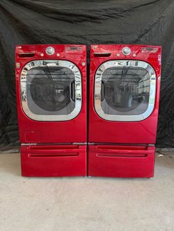 LG washer and gas dryer laundry set