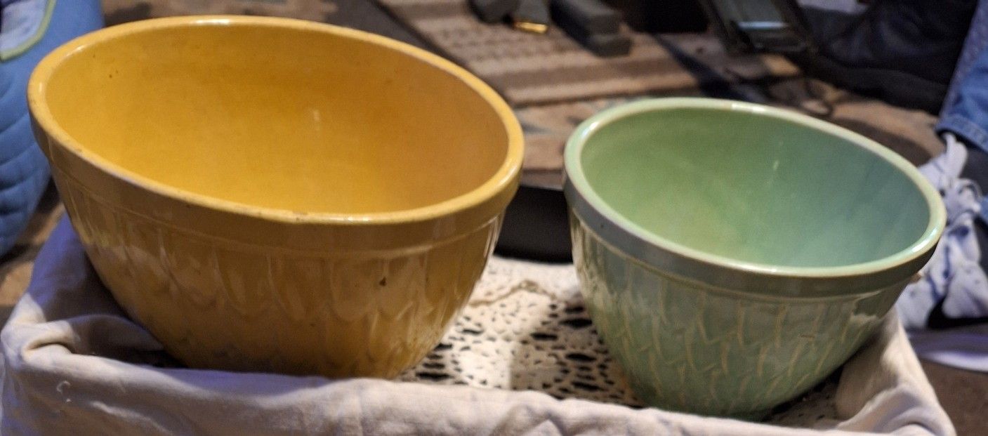 McCoy Fish Scale Bowls.