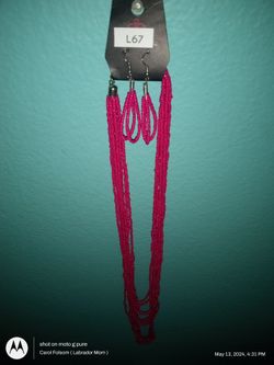 Paparazzi Earrings & Necklace Set ( New )