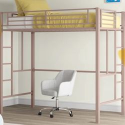 Pink Loft Bed Frame