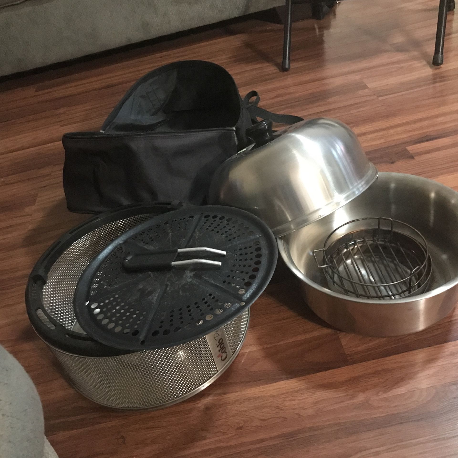 Camping Portal Grill With Case