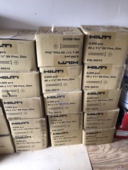 Hilti self drilling screws 8000 pcs per box///// price is set