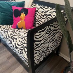 Beautiful Vintage Zebra Loveseat