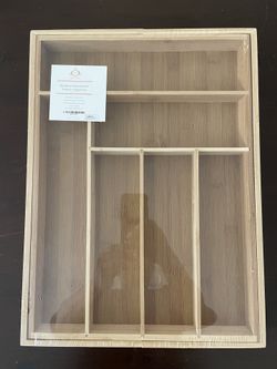 Brand New! Bamboo Expandable Organizer