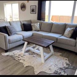 ☄️ Fog Hallenberg 2 Piece Sofa Sectional ☄️ Brand New💥 Delivery Available👍