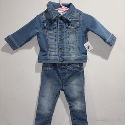 Cat & Jack H&M Baby Denim Jacket & Jeans Set 6-9M