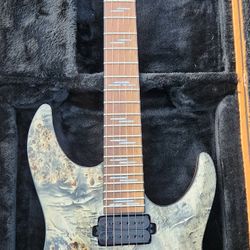 Schecter Omen Elite 7 MINT Charcoal Granite Marble w/HSC 
