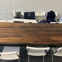 Wood/metal Conference Room Table