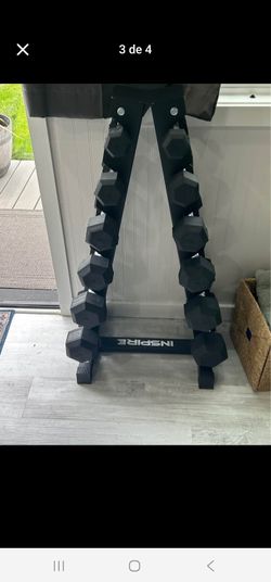 Dumbells Weights And Rack