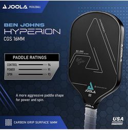 Joola Ben Johns Hyperion CGS 16mm Pickleball Paddle  Thumbnail