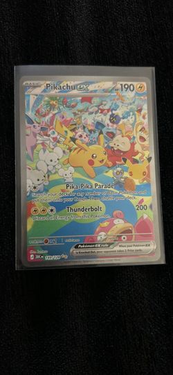 Pikachu ex SIR Pokemon card