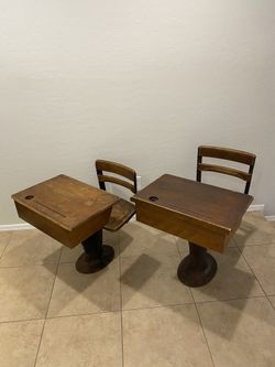Vintage Antique School Desks