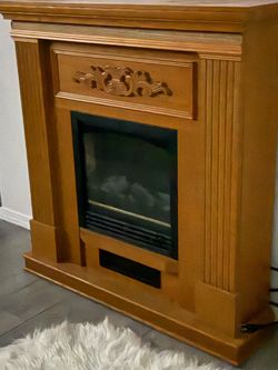 Southern Fireplace/ Heater w high levels Mantel