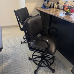 Leather Metal Chair 