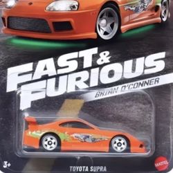 Hot Wheels Fast And Furious Brian O'Conner Orange Toyota Supra