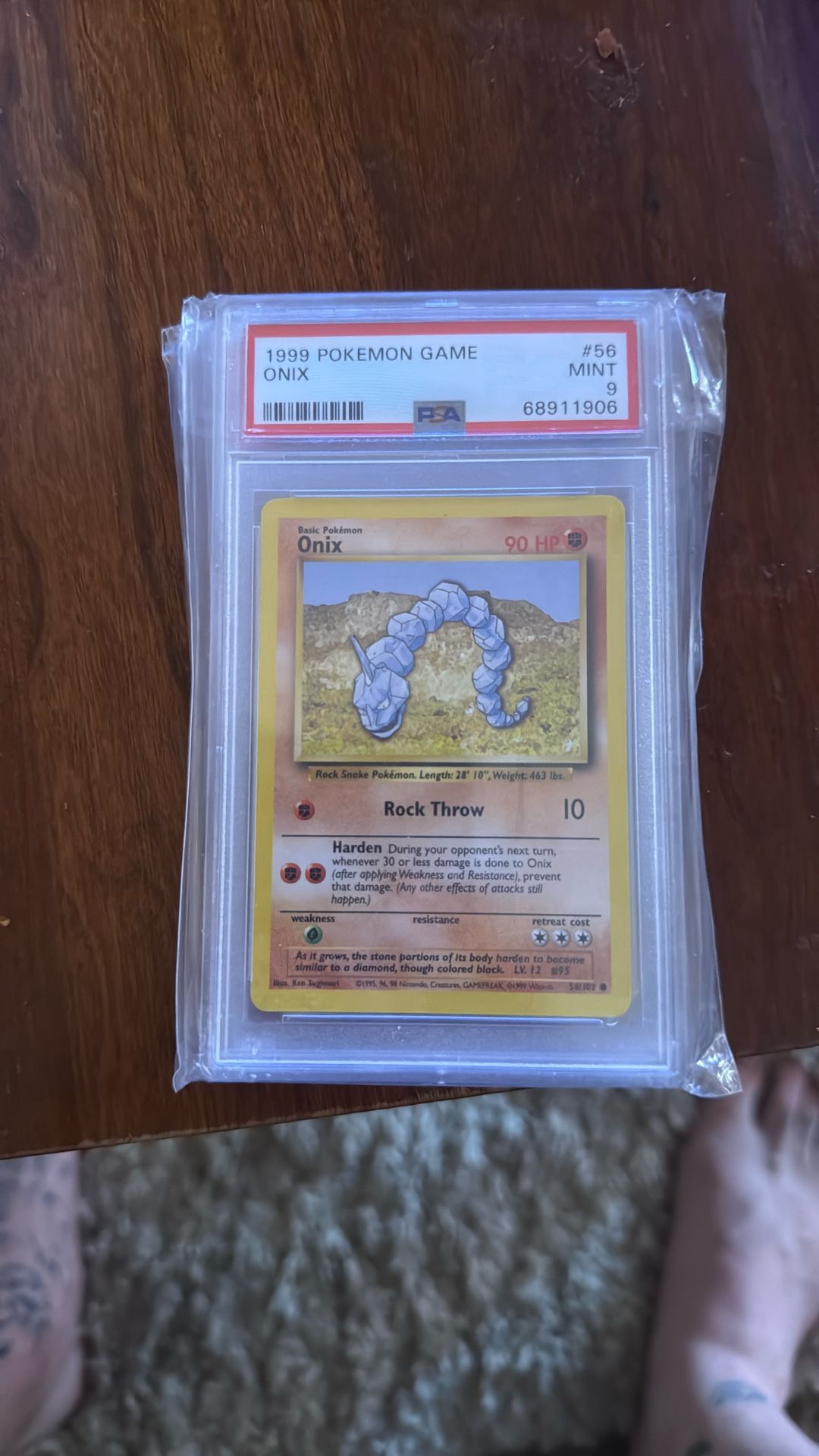 Pokemon Onix Psa 9