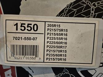 Laclede Alpine Premier Series Passenger Car Chains. Easy Install. New