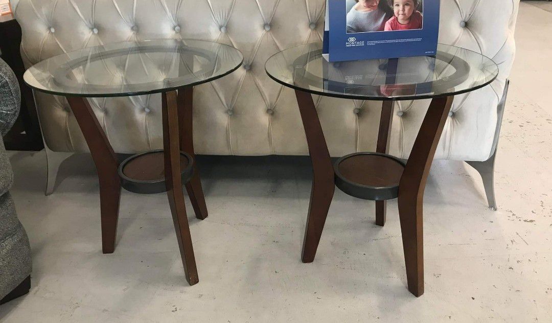 Ashley Brand New Opportunity Product/  Glass Top Table Set 