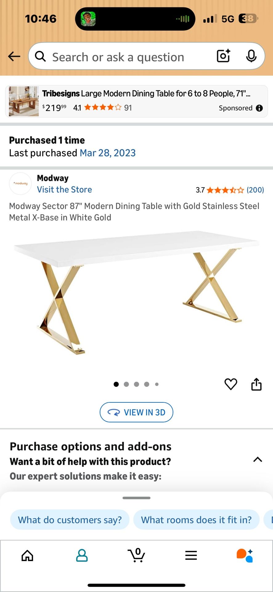 6 Person Dining Table