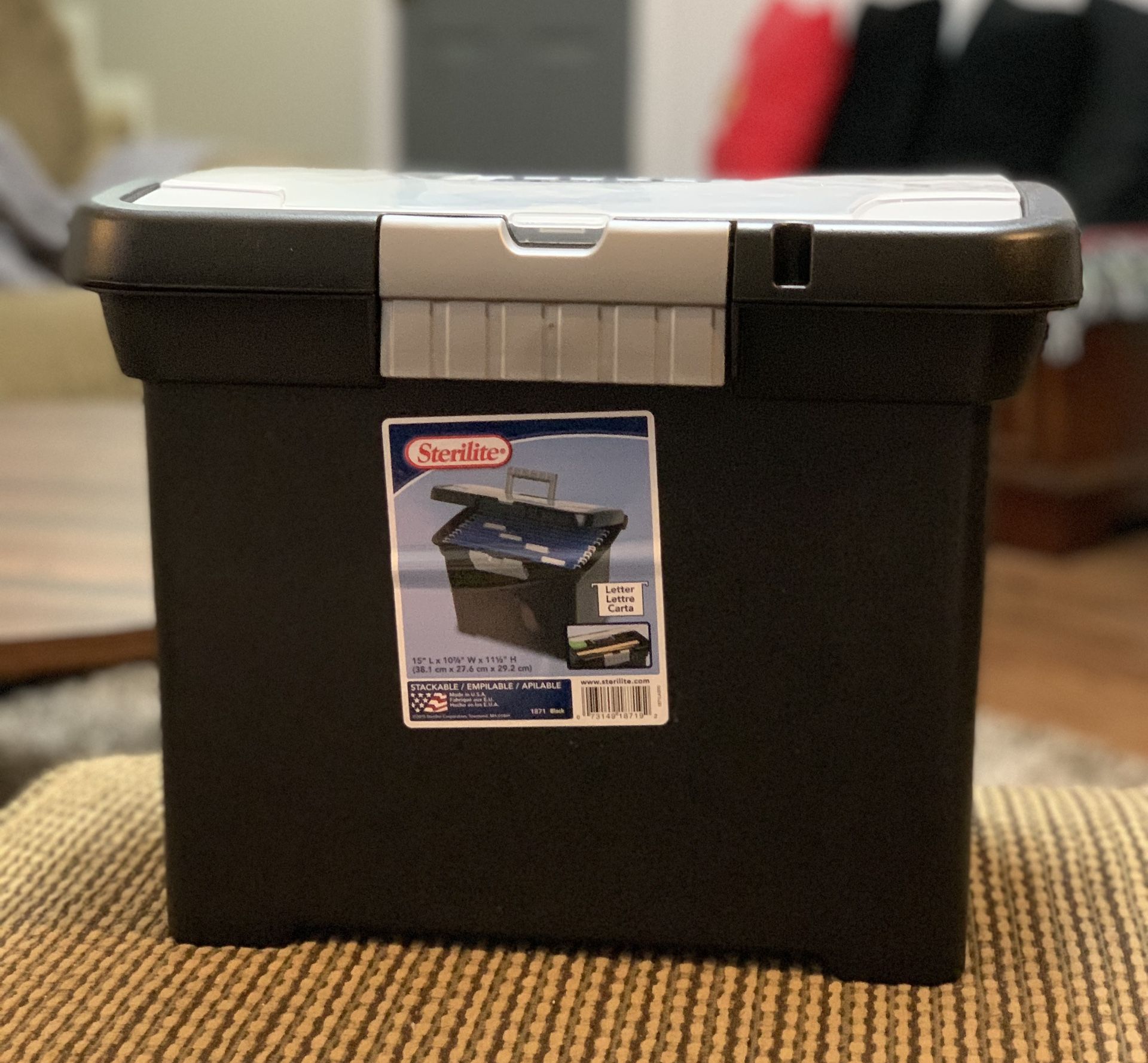 Sterilite Portable file box