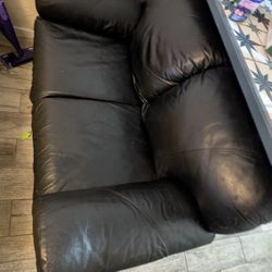 2 Seater Leather Couch