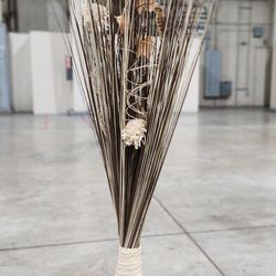 TALL DECORATIVE VASE DRY STICKS, FLOWERS