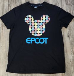 Disney EPCOT Parks Mickey Mouse Ears T-shirt Adult XL Excellent Rare.