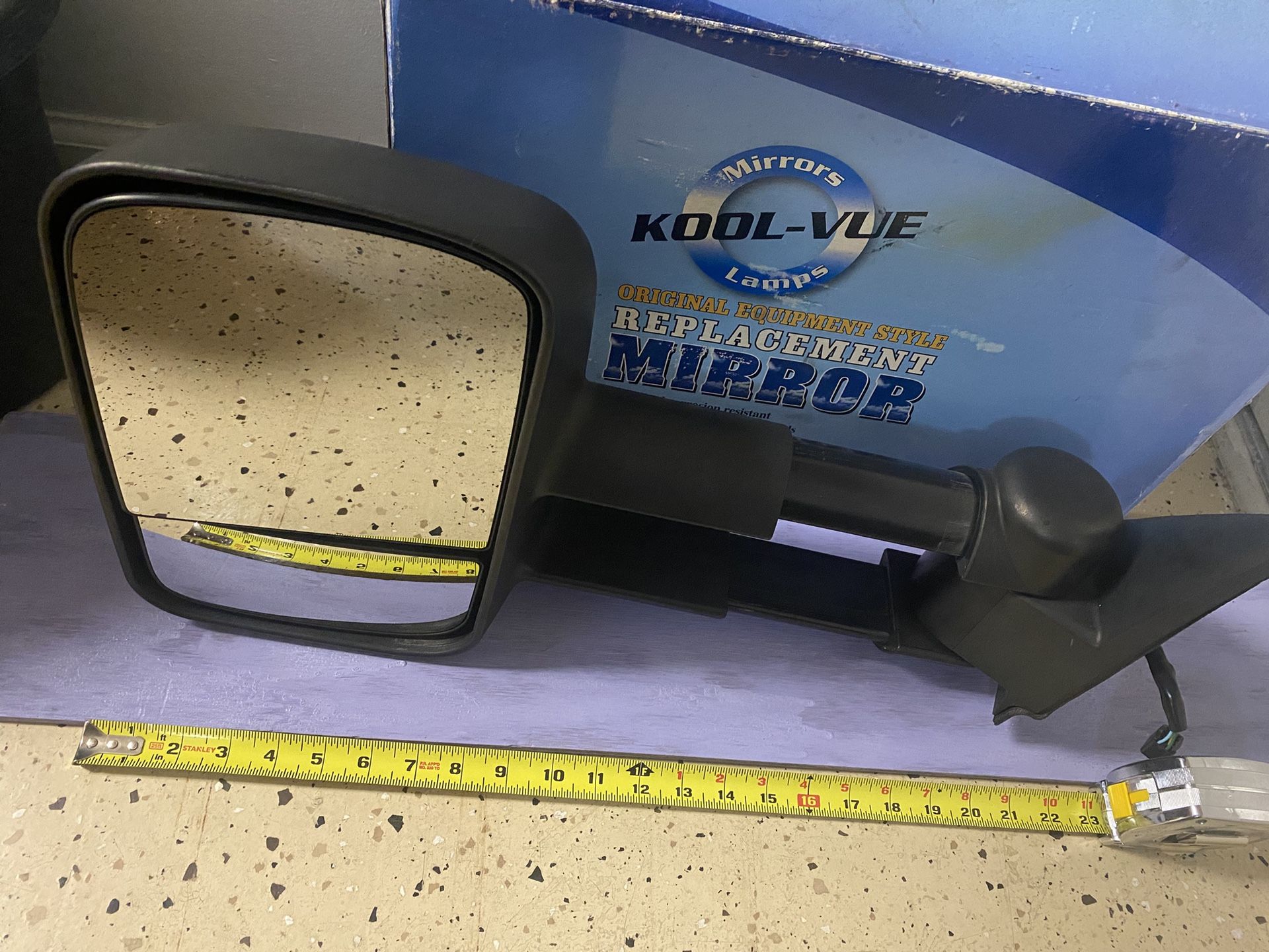 NEW Mirror Replacement/90sSUV -L/(driver Side)-EXTENDED W/ HEATER