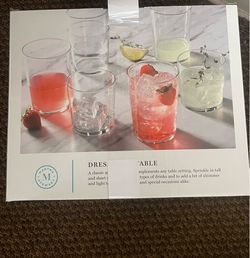 Glass cups set