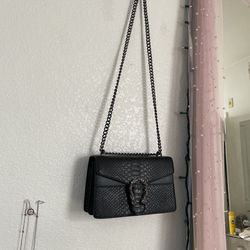 Black “snakeskin” Purse 