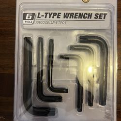 L Type wrench set 6 Piece Performance tool
