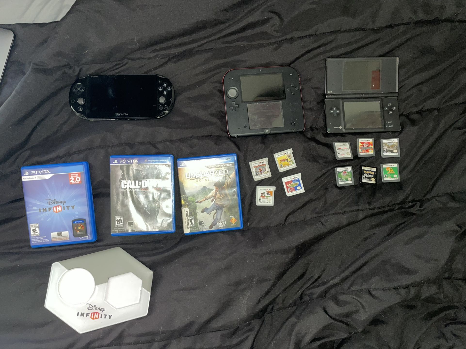 NINTENDO 3DS AND 2DS PS VITA AND DISNEY INFINITY