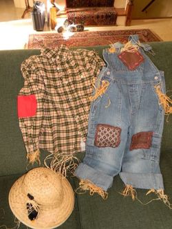 Adorable Scarecrow size 5/6 - Halloween costume