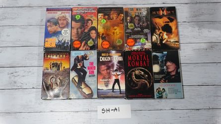 Classic 90's and Retro VHS Movies Naked Gun Point Break Silkwood Mortal Kombat Tremors 4 #shop13