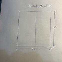 Sliding Glass Door 96”x80”