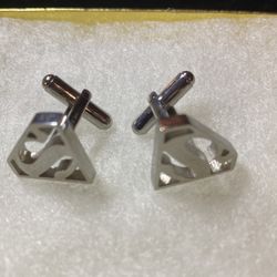 SuperMan Sterling Silver Cuff links 
