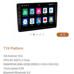 Indash Touch Screen car Or Truck With Rear viewer Camera 